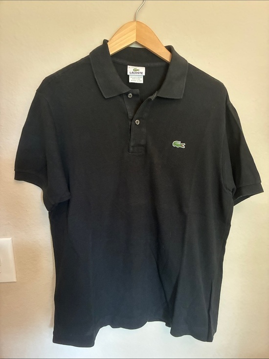 Lacoste Other - Lacoste Classic Fit L.12.12 Polo Shirt - Black - Size 5 (US Large)
